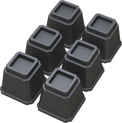 Bed Risers Heavy Duty 5 Inches Bed Elevators, Set of 6 Lifts up 3,000 Lbs Furnit