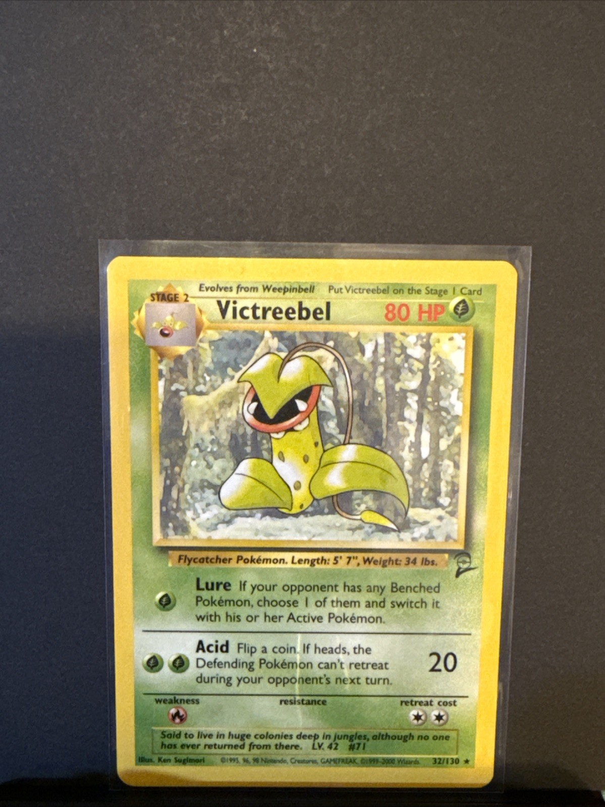 Victreebel Base Set 2 Pokemon 32/130 BS2 Rare Lightly Played Card
