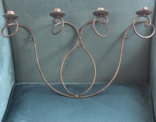 18x 11 Rustic Scroll Candelabra Holds 4 Tapered Candles