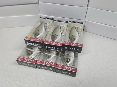 (6) Westin SWIM Glide Baits...32g Suspending...Green Ghost...NIB!!!