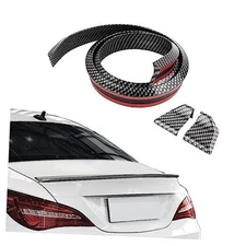 4.9Ft Car Rear Spoiler - 3D Glossy Roof Spoiler Trunk Spoiler Lip Carbon Fiber