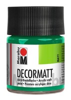 Acrylfarbe Marabu Decormatt 50 Ml SaftgrüN 067, Samtmatte, Wasserbasiert