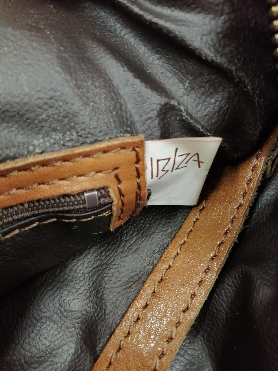 Patchwork Leather Tote Bag Model BRN Corner Wear … - image 14