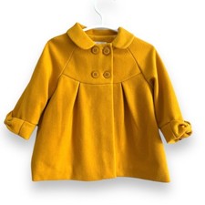 Mayoral Yellow Formal Pea Coat - 4-6 months