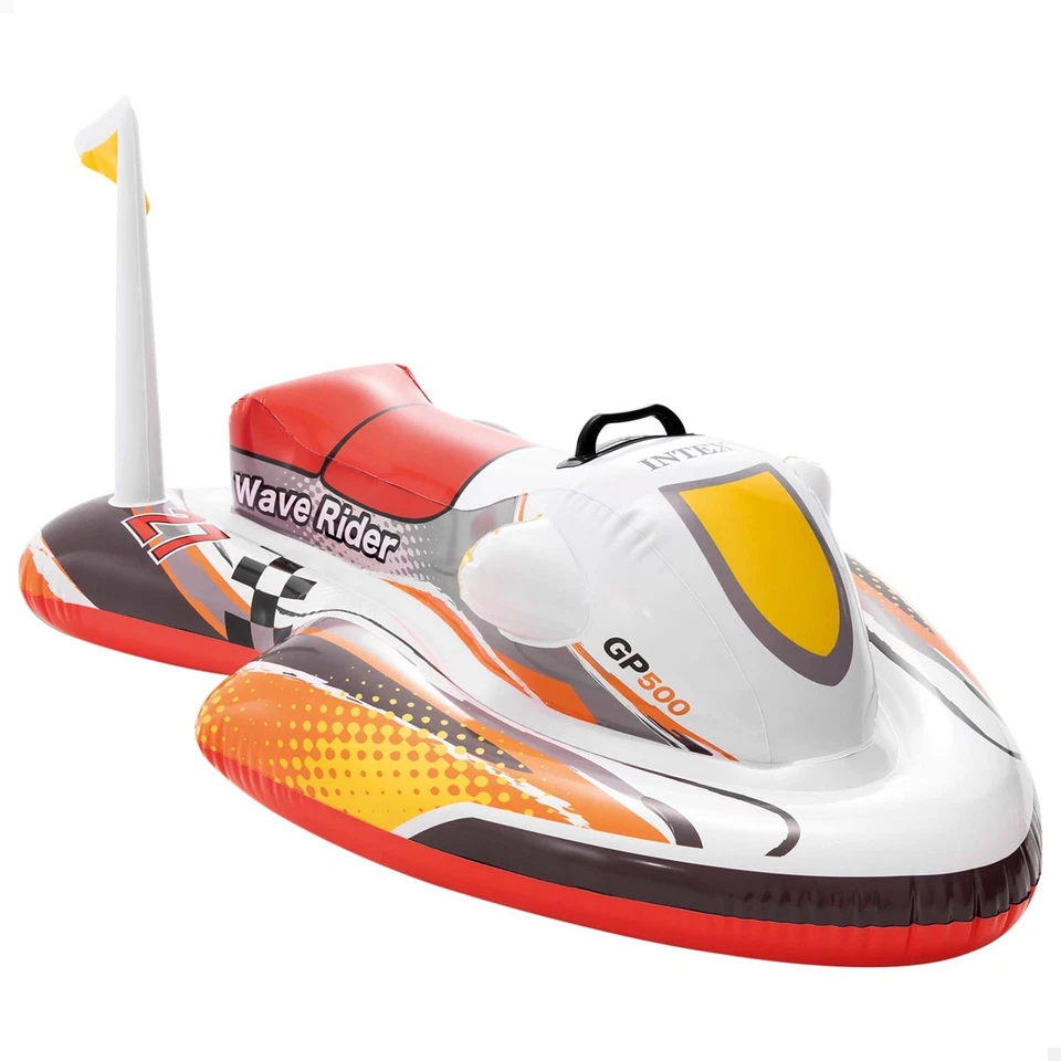 NIB Intex Wave Rider Ride-On Jetski: Aquatic Pool Float 46" X 30.5" - Image 2 of 4