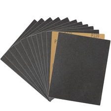 12-Sheet 220 Grit Wet Dry Sandpaper, 9 x 11 Inch Sand Paper Silicon Carbide A...