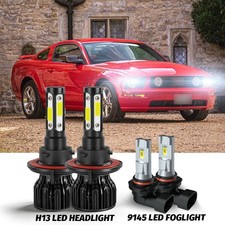 Par de faros antiniebla LED para Ford Mustang 2005 2006 2007-2012 kit