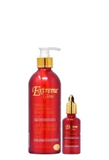 Extreme Glow Moisturizing Beauty Set with Argan Oil (Lotion 16.8oz+Serum 1.66oz)