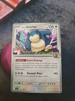 Play! Pokemon Prize Pack Series 7 Journey Together 117/159 Hop's Snorlax