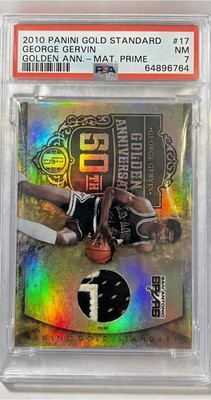 2010-11 Panini Gold Standard George Gervin Golden Anniversary #17 PSA 7 /25
