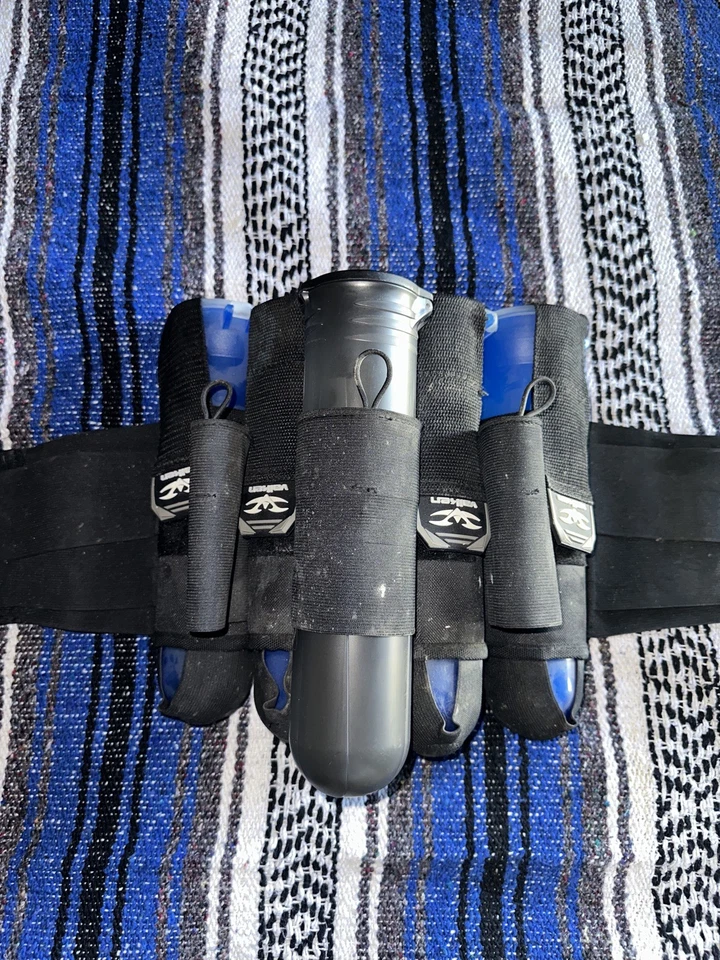 Paquete de arnés + vainas de paintball VALKEN • azul + gris en excelente estado Foto 3 de 3