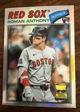 2026 Topps Heritage #86 ROMAN ANTHONY Rookie Chrome Silver REFRACTOR Red Sox SP!