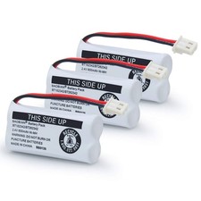3-Pack BT162342/BT262342 Cordless Phone Batteries 2.4V 600mah Ni-Mh AT T