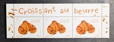 FRANCE 2025 Band 3 Butter Croissant Stamps With Inscriptions New MNH