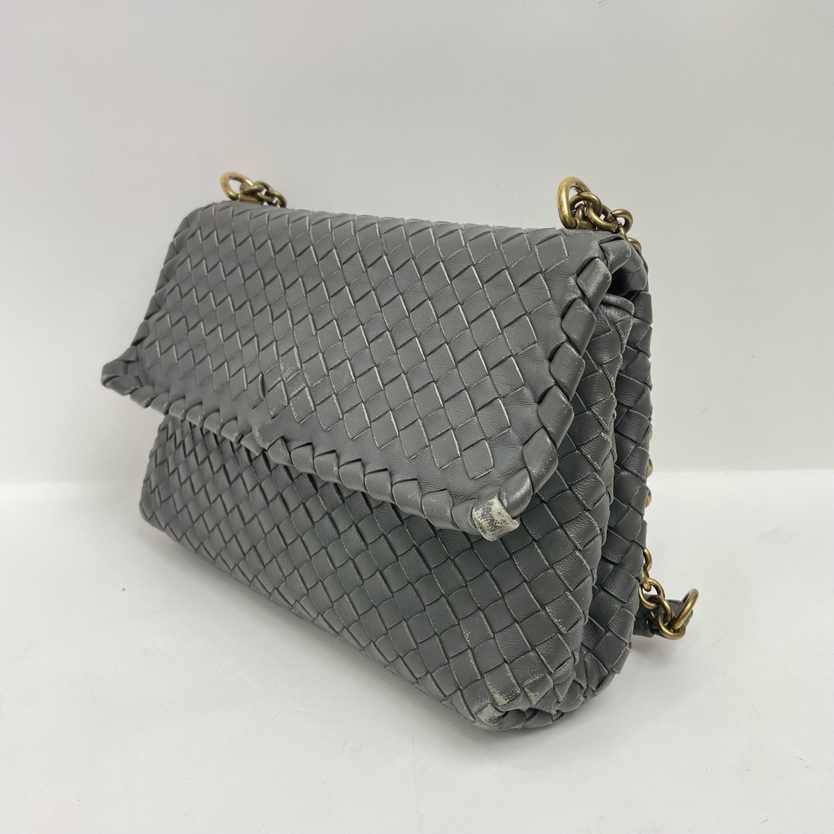 Bottega Veneta Olympia Intrecciato Nappa Shoulder/Crossbody Hand