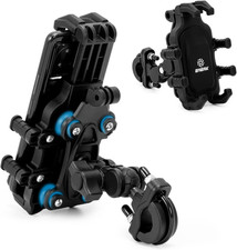 Motorcycle Phone Mount Holder - Dual Vibration Dampener  Anti-Shake Anti-Theft