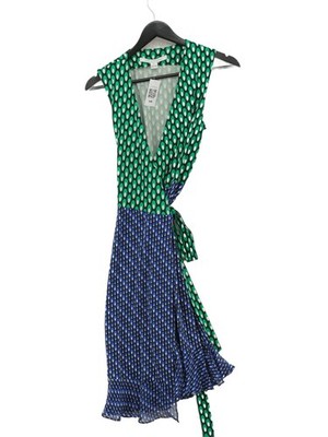 Diane von Furstenberg Wickel Minikleid UK6 in Multi