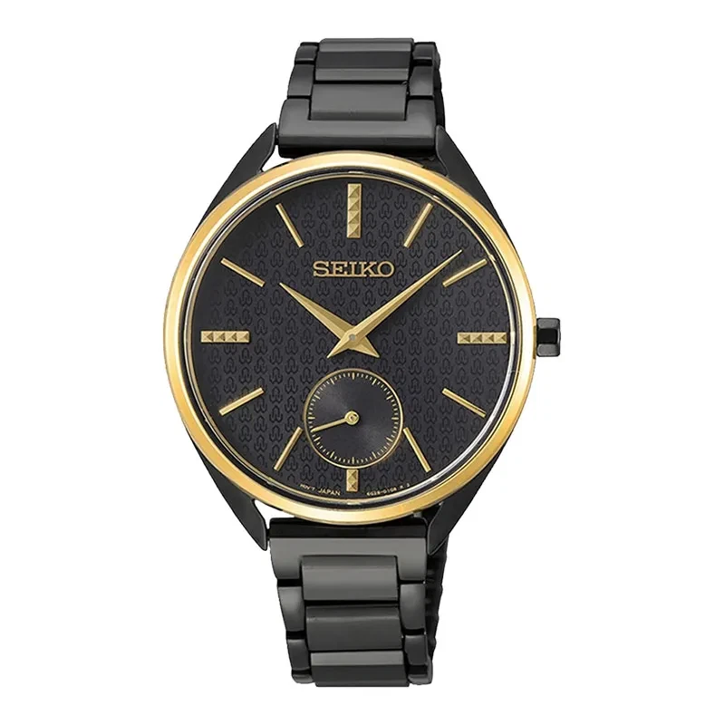 Reloj para mujer Seiko SRKZ49P1 cuarzo esfera negra acero inoxidable