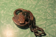 ANTIQUE 1920's ADLAKE Union Pacific Train Lock