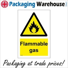 SIGN Flammable Gas Fuel Gases Cooking Camping Industrial Workplace Fire WS680F