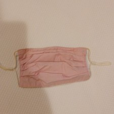 2 Pack Cotton Cloth Face Masks Adjustable Ear Loops Pink/Beige