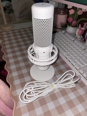 HyperX QuadCast S Standalone Microphone RGB Lighting - White