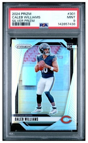 2024 Panini Prizm - Rookies Caleb Williams #301 Silver Prizm (RC) PSA 9