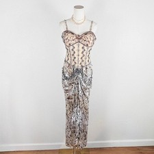 Y2K Silky Beaded Velvet Fringe Fairy Prom Dress