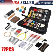 72pcs Guitar Care Kit Luthier Setup Repair Maintenance Tool Full Set Guitar Tool