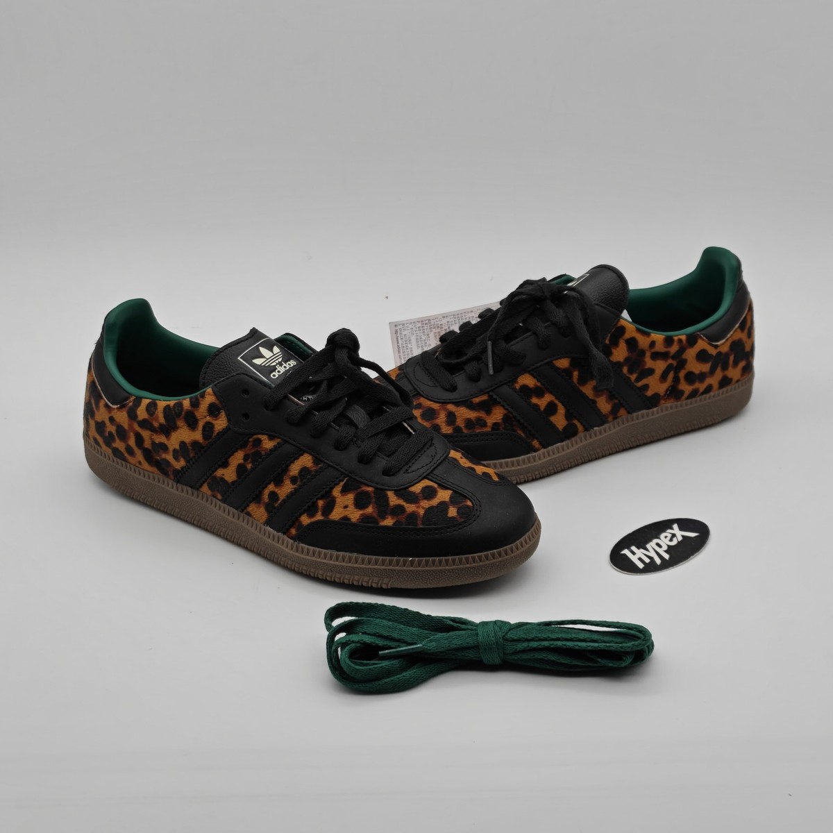 adidas Samba OG Black Green Leopard W - JI2735 New Size | eBay