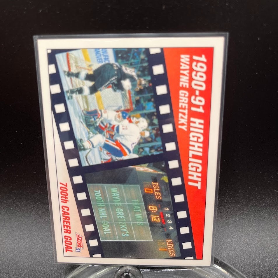 1991 Score American Hockey – Wayne Gretzky #413 700th Goal