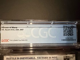Heroes of Mana Nintendo DS CGC Graded Perfect 10 A++ FACTORY SEALED  Awesome!!
