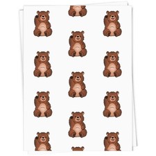 Geschenkpapier/Geschenkanhänger "Winkender Grizzlybär" (GI052317)