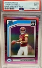2024 Panini Donruss - Rated Rookie Jayden Daniels #389 Optic Preview Pink (RC)