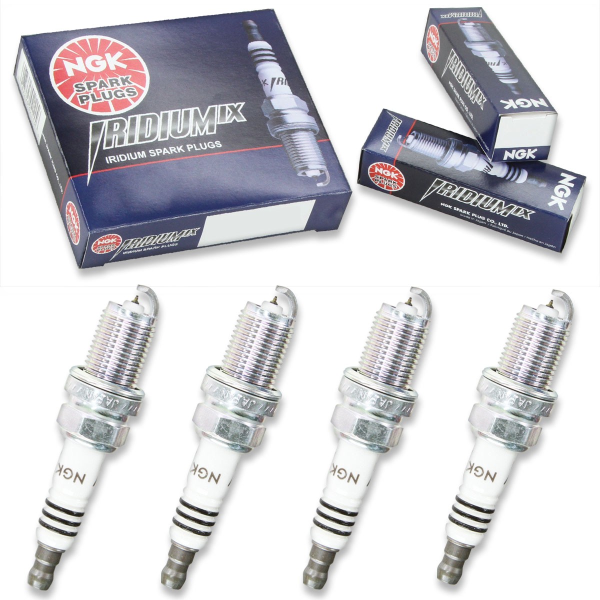 4 pcs NGK Iridium IX Spark Plugs for 1991-1993 Nissan NX 2.0L L4 - Engine eg