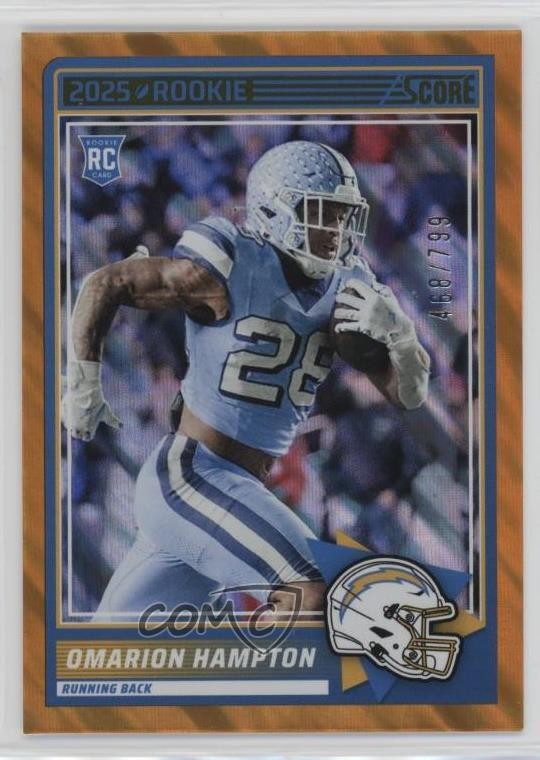 2025 Score Rookies Lava 468/799 Omarion Hampton #37 1o9k