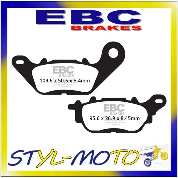 FA464 BeläGe Organisch Aramid Hinten EBC Yamaha GPD 150 A N-Max 2015-2017-image