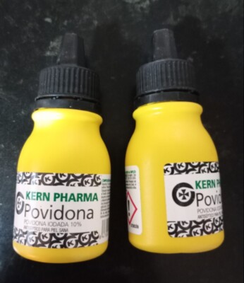 2 Stück 50ml Flaschen Pharma POVIDON JOD 10% bakterisierte antiseptichealte Haut