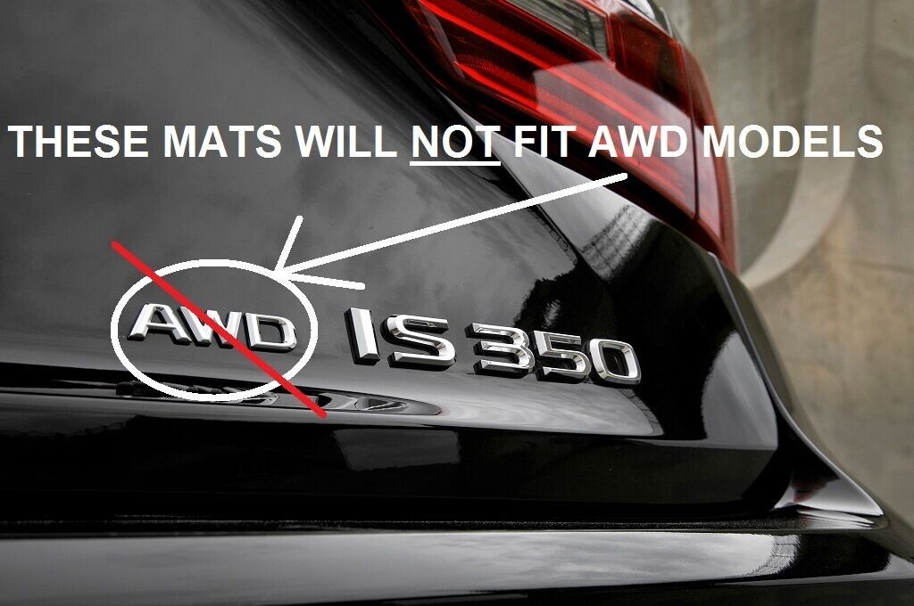 201522 Lexus IS250/IS350/IS200T (RWD) AllWeather Floor Mats OEM PT206