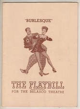 Bert Lahr  "Burlesque"   Playbill   1947  Broadway  Jean Parker   