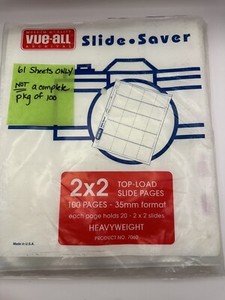 Vue-All Slide Saver 61 pages Heavyweight 2x2 Museum Quality 7060