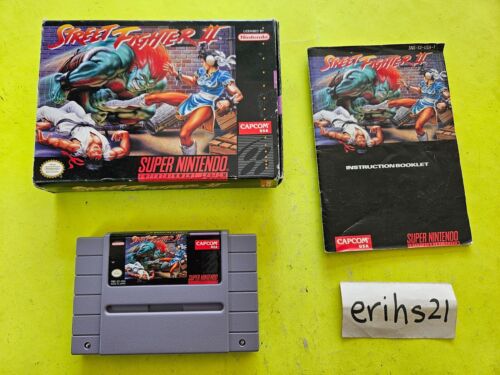 Street Fighter II 2 (Super Nintendo) SNES CIB Complete w/Manual TESTED/WORKS - Picture 1 of 8