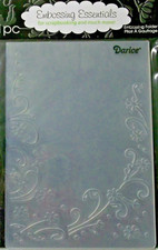 darice DAISY FLOWER Border floral garden frame EMBOSSING FOLDER Card Making