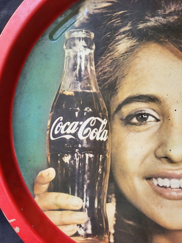 Vintage Original Werbe Soda Dose Tablett Coca Cola Mit Schöne Lady 1960 - Bild 12 von 12