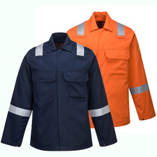 PORTWEST Bizweld Iona Flame Resistant Welding Jacket Safety Work wear Coat-BZ13