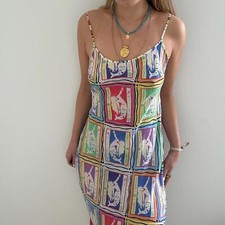 Matisse stye RIXO Vibrant Print Spaghetti Strap Dress