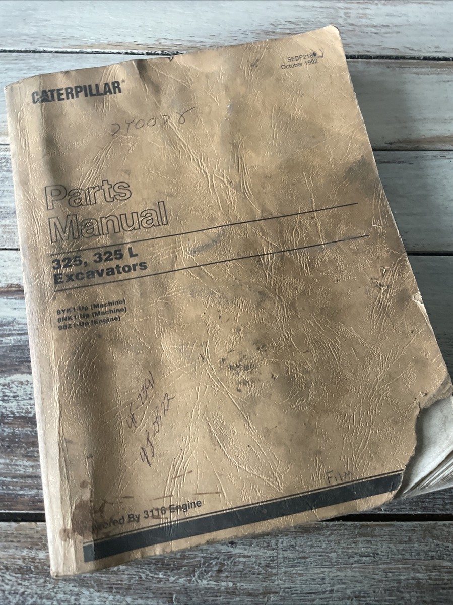 CAT CATERPILLAR 325 325L EXCAVATOR PARTS MANUAL Book Catalog Guide