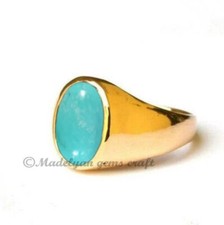 Tibetan Turquoise Ring 925 Sterling Silver Ri...
