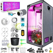 24"x24"x55" Complete Grow Tent Kit w/Full Spectrum Grow Light & Fan & Filter Set
