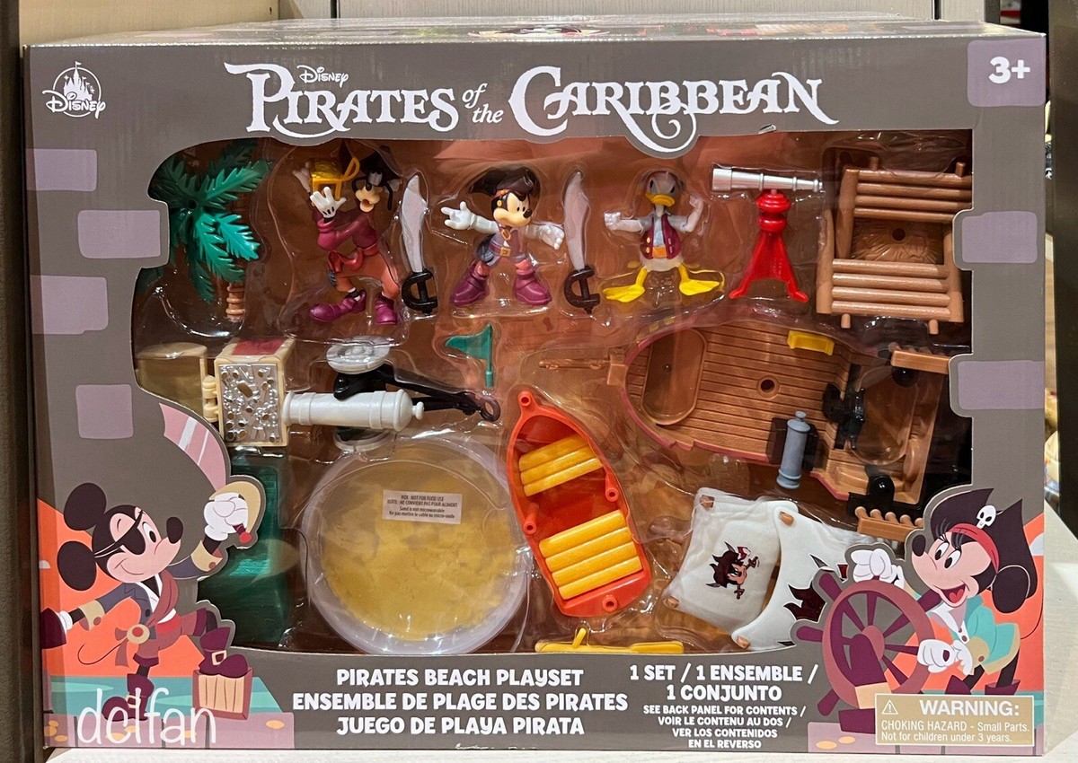 Disney Parks Pirates Of The Caribbean Beach Playset Toy Mickey